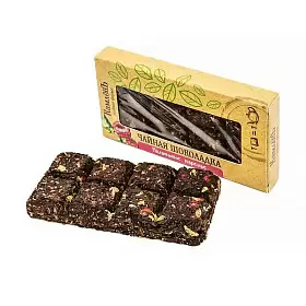 Чай черный в форме шоколадки Малиновое варенье, 50 г