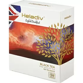 Чай черный English Breakfast, Heladiv, в фильтр-пакетах, 100 шт х 2 г