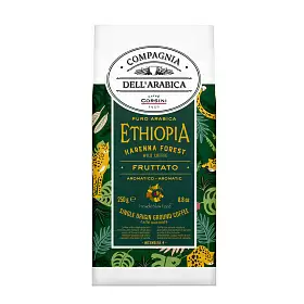 Кофе молотый Puro Arabica Ethiopia Harenna Forest Wild, Compagnia Dell'Arabica, 250 г