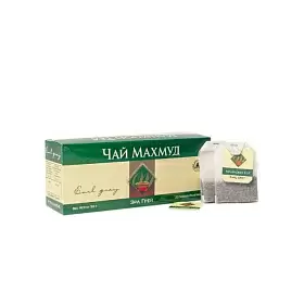 Черный чай, Эрл Грей (бергамот) в пакетиках, Махмуд, 2 уп*25 пак