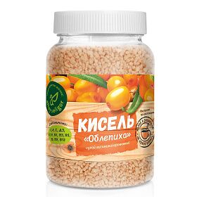 Кисель сухой витаминизированный растворимый "Облепиха", Altay Seligor, 230 г