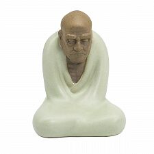 Чайная фигурка из глины с нефритовой эмалью "Лу Юй", 8 см