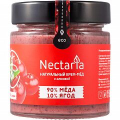 Крем-мёд Nectaria с клюквой, 230 г