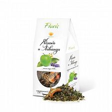 Чай травяной Floris Яблоко и лаванда, 40 г