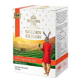 Чай черный Golden Ceylon OPA SUPER BIG LEAF black tea, STEUARTS, 100 г
