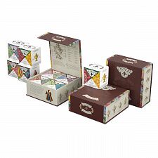 Подарочный набор в картонной упаковке с крышкой на магните, 4 упаковки чая