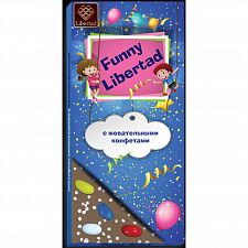 Шоколад молочный "Funny story" с жевательными конфетами ассорти, Libertad, 80 г
