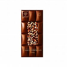 "Choco Libertad" тёмный шоколад с жаренным миндалем, "Libertad", 80 г