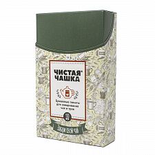 Фильтр-пакеты для заваривания чая и трав бумажные "Чистая чашка", 9х15 см, 100 шт