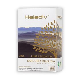 Чай черный листовой EARL GREY, HELADIV, карт/пачка, 100 г