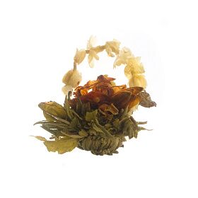 Чай связанный Бай Хуа Сян Цзы (Лунный сад, аромат жасмина) в инд. упаковке
