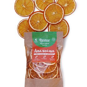 ЭкоСнеки, фруктовые чипсы апельсин, 35 г