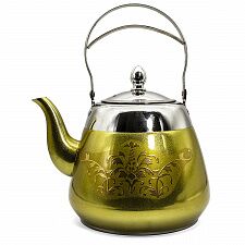 Чайник "Ставрополь" желтый, нержавеющая сталь, 2 л