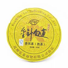 Блин Шу Пуэр с ароматом лотоса, 2012г., 100 гр.