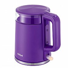 Чайник электрический Kitfort, фиолетовый, KT-6124-1