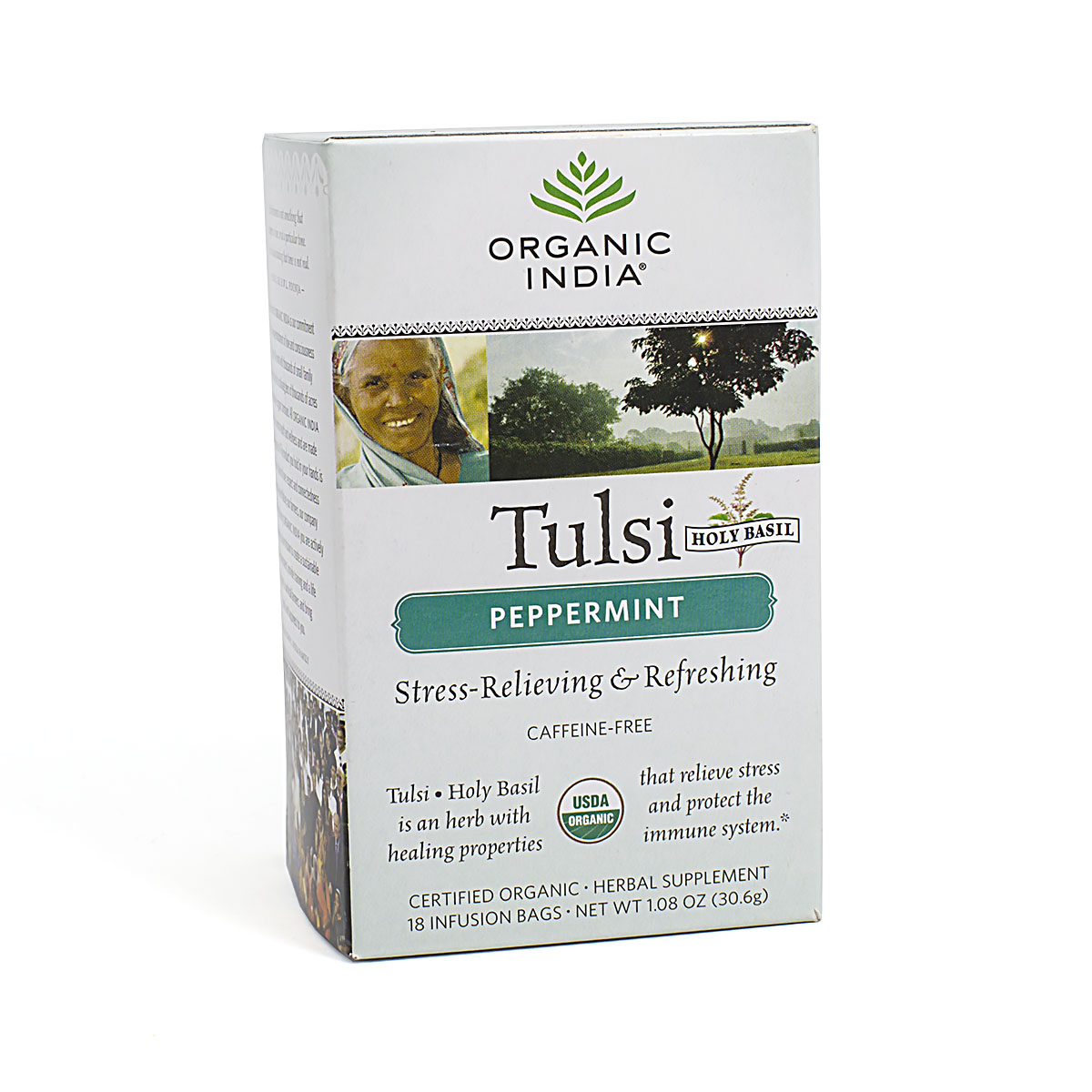 

Напиток Базиликовый с перечной мятой Tulsi Peppermint, 18 пакетиков