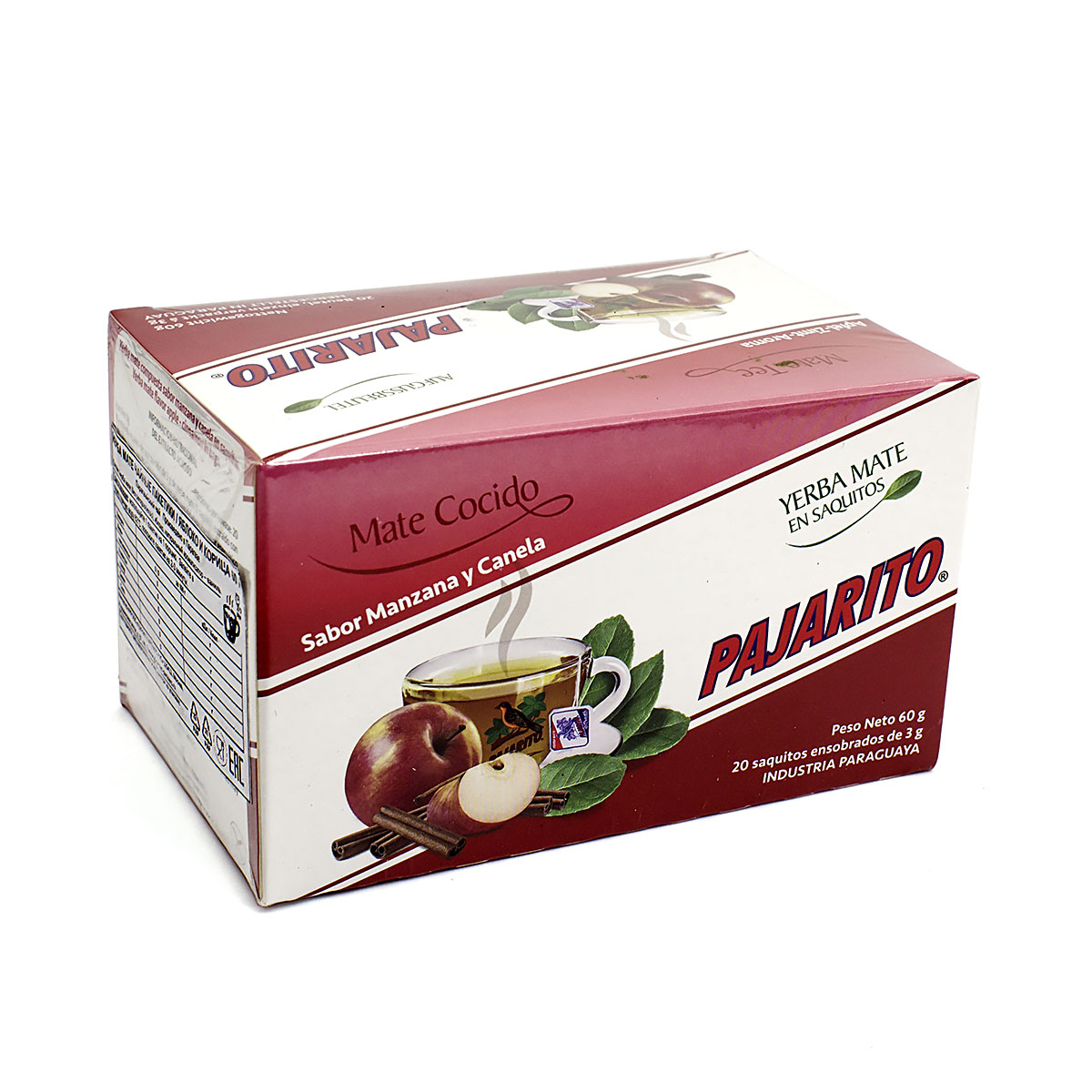 

Мате Pajarito Tradicional с яблоком и корицей в фильтр-пакетах, 25 пак х 2 г