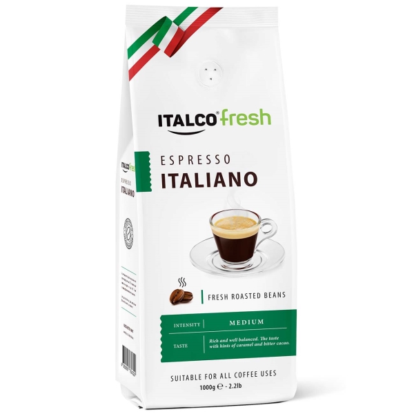 Кофе жареный в зернах Italco Espresso Italiano, 1000 г