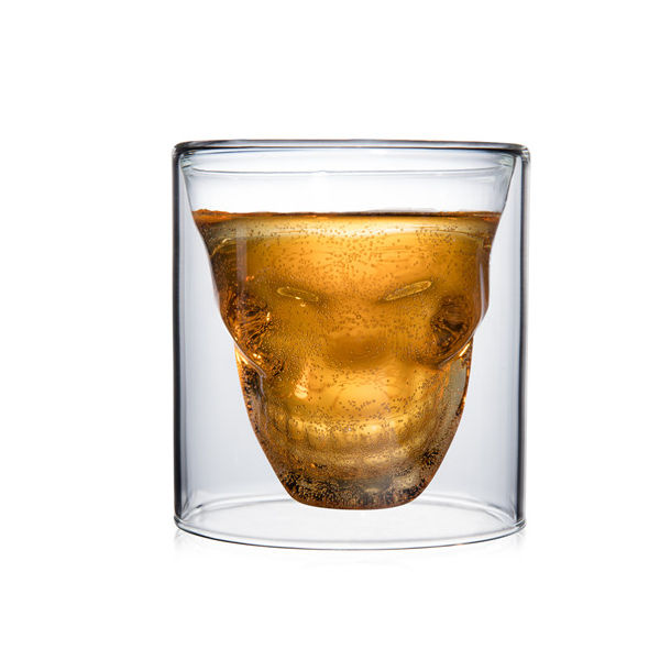 Стеклянный стакан "Череп", 80 мл
