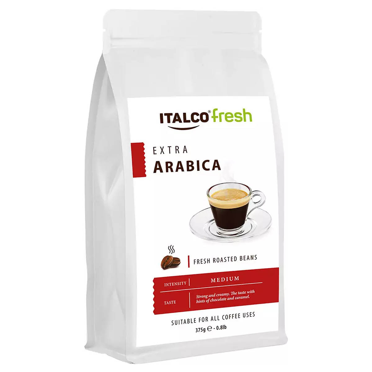 Кофе жареный в зернах Italco Arabica Extra, 375 г