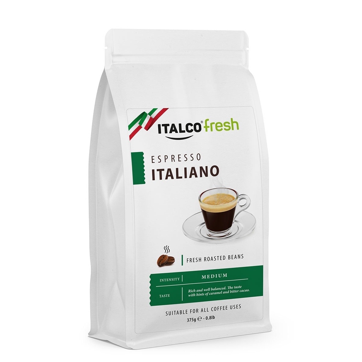 Кофе жареный в зернах Italco Espresso Italiano, 375 г