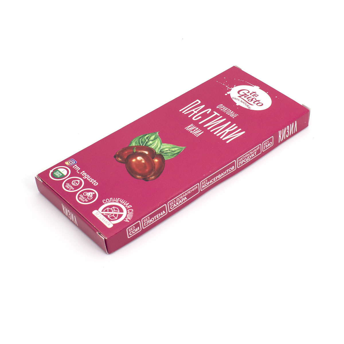 

Фруктовые пастилки Te-Gusto из Кизила, 40 г