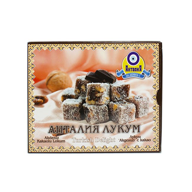

Лукум "Акдениз" с какао, 125 г